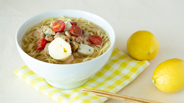 アレンジレシピその2:いつものインスタントラーメンがグレードアップ!