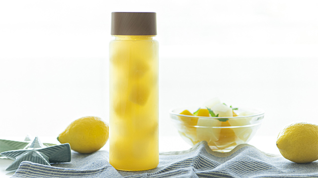 【アレンジ1】柑橘アイスキューブのレモンスポーツドリンク